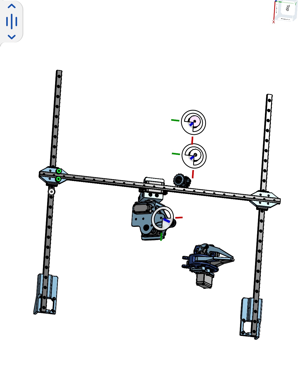 Onshape assembly of the gantry, carriage and claw